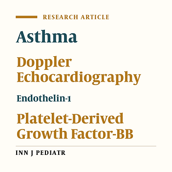 Relation between Vascular Endothelial Markers and Right Ventricular Function in the Children with Asthma