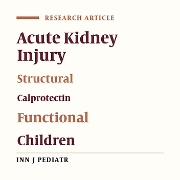 Urinary Calprotectin as a Marker to Distinguish Functional and Structural Acute Kidney Injury in Pediatric Population