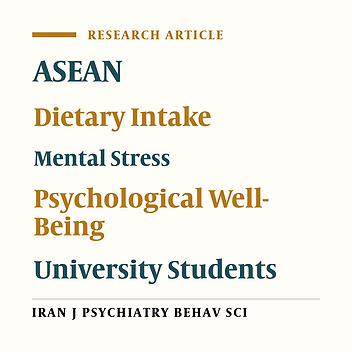 Dietary Behaviors, Psychological Well-Being, and Mental Distress Among University Students in ASEAN