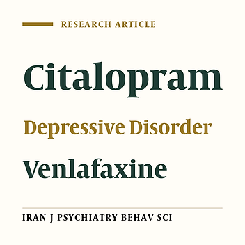 Double-Blind Randomized Clinical Trial of the Efficacy of Venlafaxine Versus Citalopram in the Treatment of the Acute Phase of Major Depressive Disorder