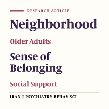 Predictive Factors for the Sense of Community Belonging Among Older Adults in Lower Northern Thailand