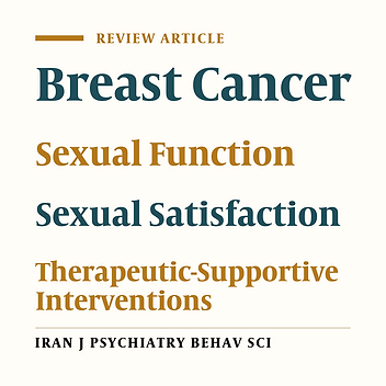 Effects of Therapeutic-Supportive Interventions on Sexual Satisfaction and Function in Women with Breast Cancer: A Systematic Review