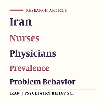 The Prevalence and Outcome of Disruptive Behaviors in Nurses and Physicians: A Descriptive Study in Iranian Health Care Context