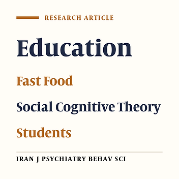The Effect of a Social Cognitive Theory-Based Intervention on Fast Food Consumption Among Students