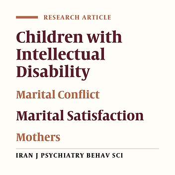 Effects of Schema Therapy on Marital Satisfaction and Marital Conflict in Mothers of Children with Intellectual Disability