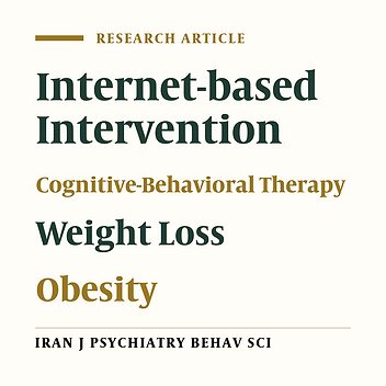 Effectiveness of Internet-based Cognitive Behavioral Therapy in Weight Loss, Stress, Anxiety, and Depression via Virtual Group Therapy