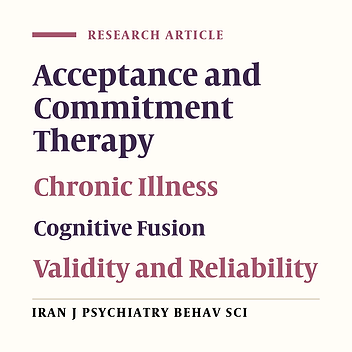 Psychometric Properties of the Persian Version of Cognitive Fusion Questionnaire-Chronic Illness in Multiple Sclerosis