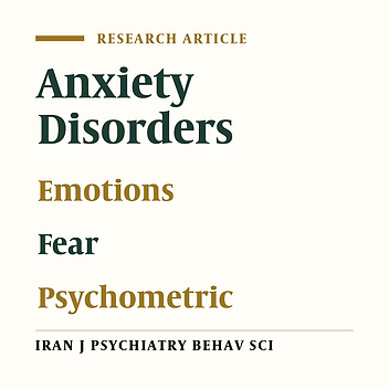Psychometric Properties of the Persian Version of General Emotion Questionnaire-Contrast Avoidance Model