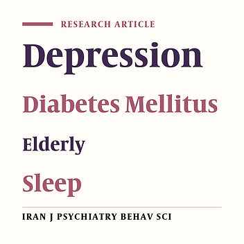 Sleep Quality and Depression: Does Diabetes Mellitus Affect the Association in Older Patients?