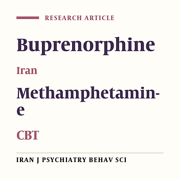 Buprenorphine Added on Brief Cognitive Behavioral Therapy for Treatment of Methamphetamine Use Disorder