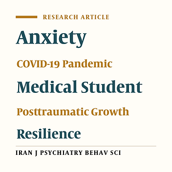The Relationship Between Anxiety, Resilience, and Posttraumatic Growth of the Medical Students in COVID-19 Pandemic in Iran