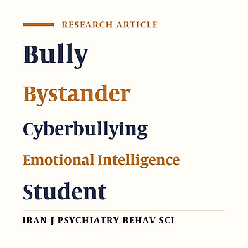 The Relationship Between Emotional Intelligence and the Different Roles in Cyberbullying Among High School Students in Tehran