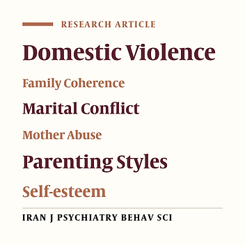 The Predictors of Mother Abuse in Male Students: Domestic Violence, Marital Conflict, Family Coherence, Parenting Styles, and Self-esteem