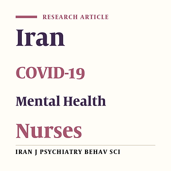 COVID-19 and the Mental Health of Frontline Nurses: A Cross-sectional Study in Southwestern Iran