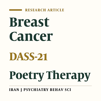 Effect of Masnavi-based Poetry Therapy on Anxiety, Depression and Stress of Women with Breast Cancer