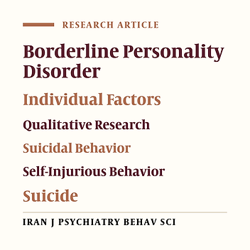 Individual Factors Underlying Suicidal Behaviors in Patients with Borderline Personality Disorder: A Qualitative Study