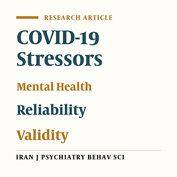 Constructing and Validating Iranians’ COVID-19-related Stressors (ICRS) and Its Relation with Mental Health