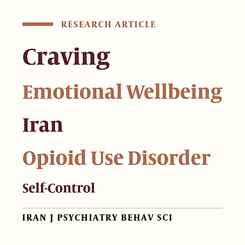 Effects of Self-Control Training on Emotional Wellbeing and Opioid Craving Among Men with Opioid Use Disorder