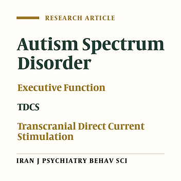 Effectiveness of Transcranial Direct Current Stimulation in Behavioral and Cognitive Aspects of Executive Function in Children with Autism Spectrum Disorder