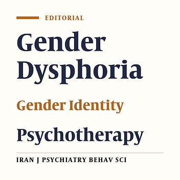 Obligatory Psychotherapy for People with Gender Dysphoria in Iran