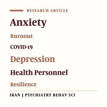 Psychological Symptoms Among Iranian Healthcare Workers During COVID-19 Pandemic