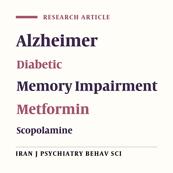 Effects of Sitagliptin and Metformin on Scopolamine-Induced Learning and Memory Impairment in Diabetic and Non-diabetic Mice