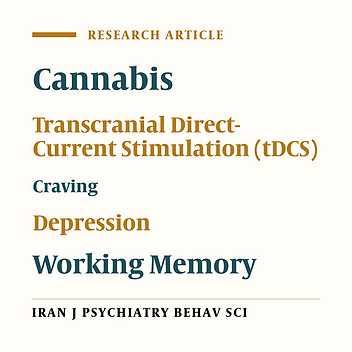 Efficacy of Transcranial Direct Current Stimulation on the Dorsolateral Prefrontal Cortex in Reducing Craving, Depression, and Improving Working Memory in Patients with Cannabis Use Disorders: A Randomized, Double-blind, Sham-controlled