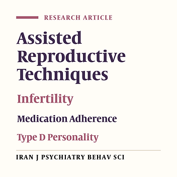 The Relationship Between Type D Personality, Medical Adherence, and Infertility Treatment Outcome