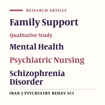 The Voice of the Family of Schizophrenic Patients in the Continuum of Patient Care: A Qualitative Study