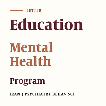 The Need to Develop Educational Programs to Support People with Mental Health Problems in Iran: A Guide for Non-specialists