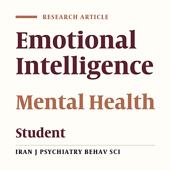 Emotional Intelligence and Its Relationship With General Health Among the Students of University of Guilan, Iran