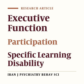How Executive Function Predicts Participation in Activities Outside of School in Children with Specific Learning Disability