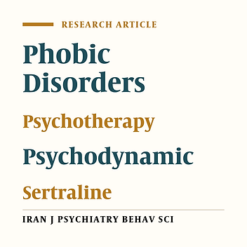 Short-term Dynamic Psychotherapy versus Sertraline in Treatment of Social Phobia
