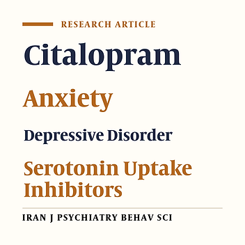 Comparing the Efficacy of 8 Weeks Treatment of Cipram® and its Generic Citalopram in Patients With Mixed Anxiety-Depressive Disorder