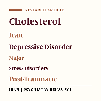 Serum Lipid Concentrations in Iranian Veterans with Combat-Related Chronic Posttraumatic Stress Disorder