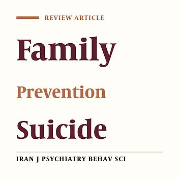 Suicide Prevention: A Resource for the Family