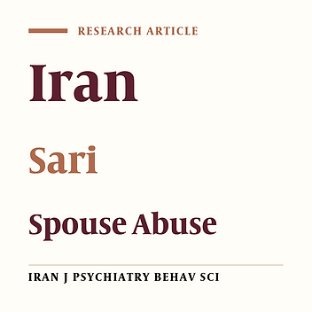 Spouse Abuse in Sari-Iran
