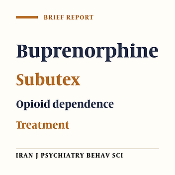 Singapore's Experience With Buprenorphine