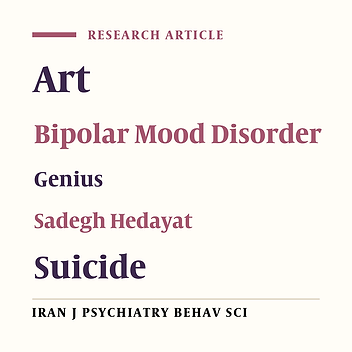 Sadegh Hedayat from the "Descriptive Psychiatry" View-Point