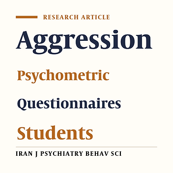 Factor Structure of the Relational and Overt Aggression Questionnaire (ROAQ) in an Iranian Sample