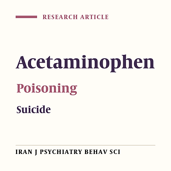 Acetaminophen Self-Poisoning: Suicidal and Accidental