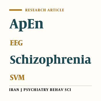 Usefulness of Approximate Entropy in the Diagnosis of Schizophrenia