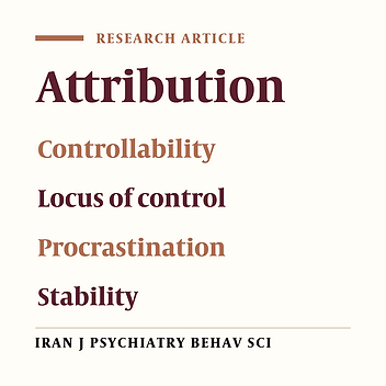 Academic Procrastination: The Relationship between Causal Attribution Styles and Behavioral Postponement