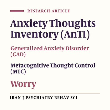 Females Are More Anxious Than Males A Metacognitive Perspective