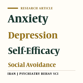 Relationship between Self-Efficacy and Symptoms of Anxiety, Depression, Worry and Social Avoidance in a Normal Sample of Students
