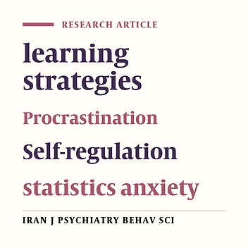 The Relationship Between Procrastination, Learning Strategies and Statistics Anxiety Among Iranian College Students: A Canonical Correlation Analysis