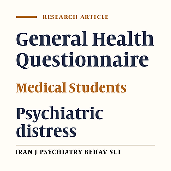 Mental Health of Dubai Medical College Students