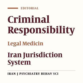 Forensic Psychiatry in Iran