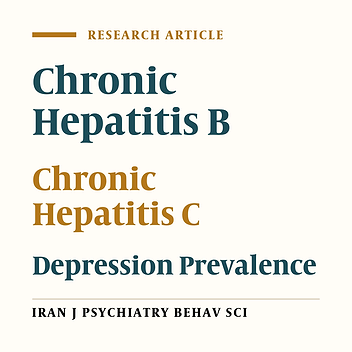 Depression in Hepatitis B and C, and Its Correlation With Hepatitis Drugs Consumption (Interfron/Lamivodin/Ribaverin)