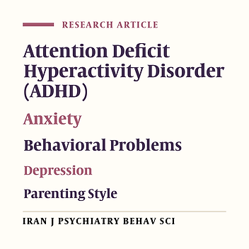 Triple P-Positive Parenting Program for Mothers of ADHD Children
